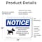 Signmission Livestock Guardian Dog On Duty Sign, Vinyl Decal, 24in W x 18in L, 2PK OS-2PACK-NS-D-1824-L-14022 - alternate 4